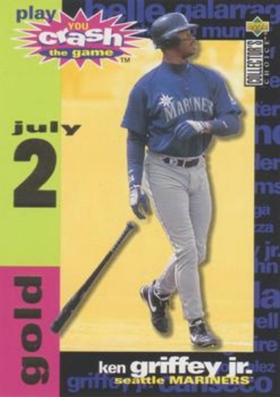 Ken Griffey Sr. 1995 Collector's Choice #CG8a You Crash the Game Gold RAW