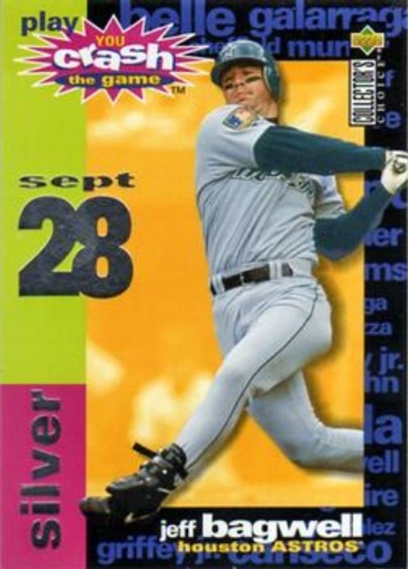 Jeff Bagwell 1995 Collector's Choice #CG1c You Crash the Game Silver RAW
