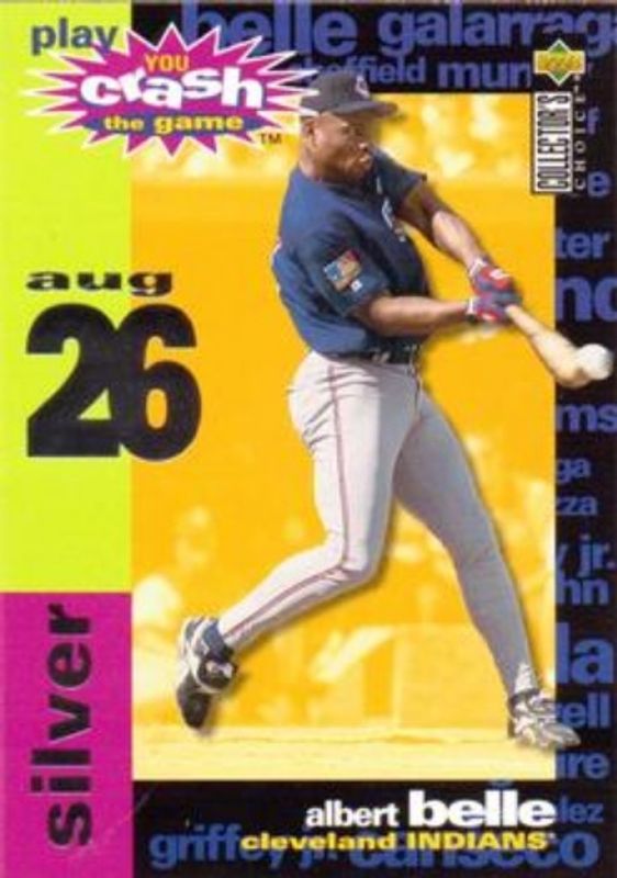 Albert Belle 1995 Collector's Choice #CG2b You Crash the Game Silver RAW