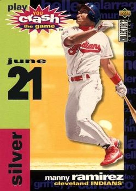 Manny Ramirez 1995 Collector's Choice #CG16a You Crash the Game Silver RAW