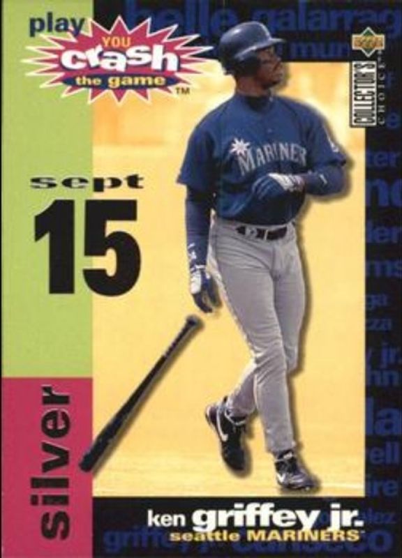 Ken Griffey Sr. 1995 Collector's Choice #CG8c You Crash the Game Silver RAW