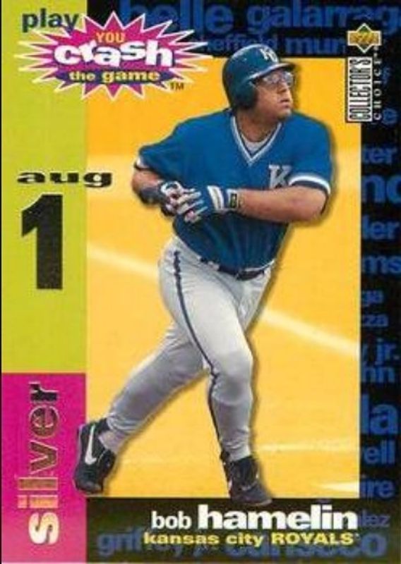Bob Hamelin 1995 Collector's Choice #CG9b You Crash the Game Silver RAW