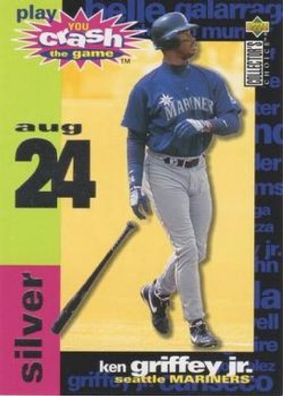 Ken Griffey Sr. 1995 Collector's Choice #CG8b You Crash the Game Silver RAW