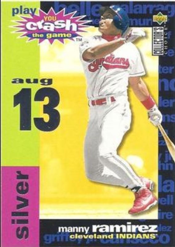 Manny Ramirez 1995 Collector's Choice #CG16b You Crash the Game Silver RAW