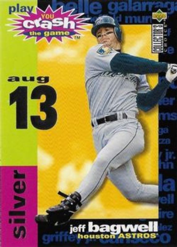 Jeff Bagwell 1995 Collector's Choice #CG1b You Crash the Game Silver RAW