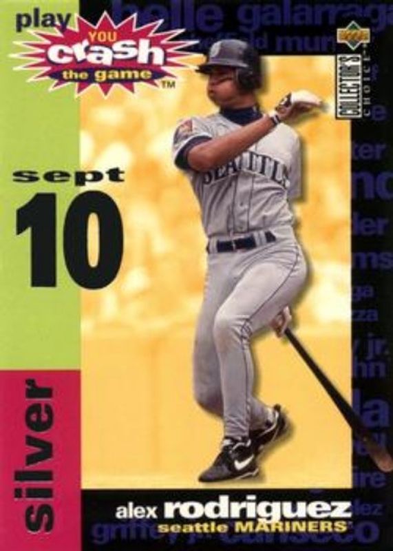 Alex Rodriguez 1995 Collector's Choice #CG17a You Crash the Game Silver RAW