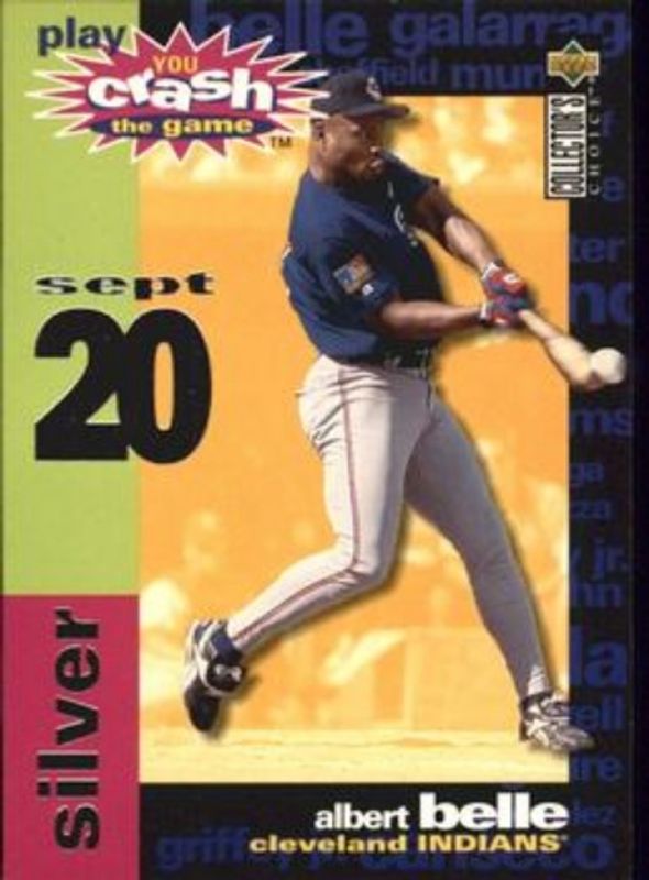 Albert Belle 1995 Collector's Choice #CG2c You Crash the Game Silver RAW