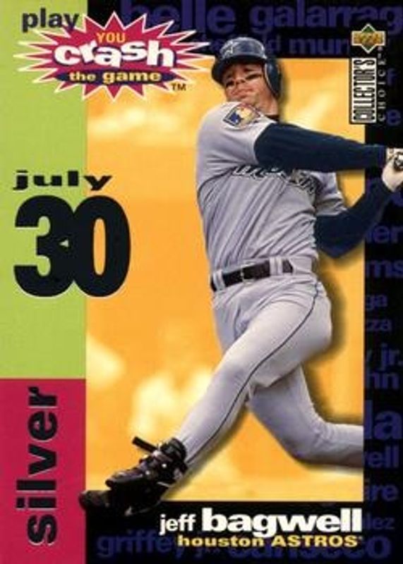 Jeff Bagwell 1995 Collector's Choice #CG1a You Crash the Game Silver RAW