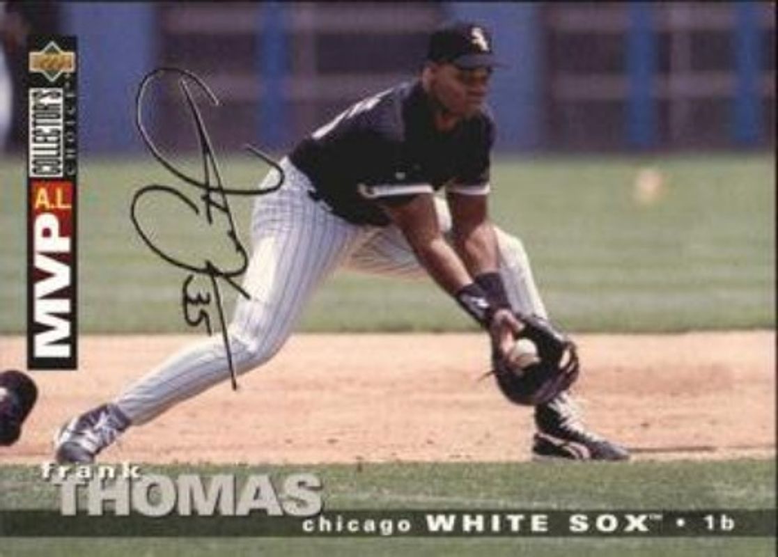 Frank Thomas 1995 Collector's Choice #75 Silver Signatures RAW