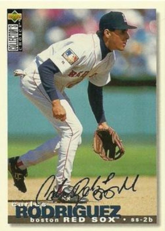 Carlos Rodriguez 1995 Collector's Choice #407 Silver Signatures RAW