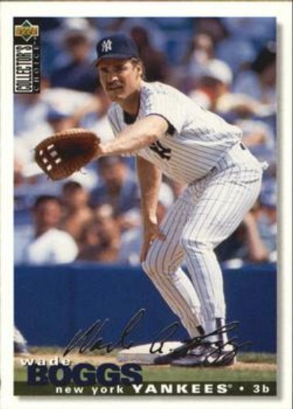 Wade Boggs 1995 Collector's Choice #520 Silver Signatures RAW
