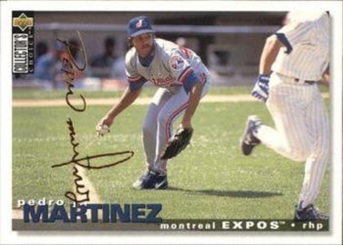 Pedro Martinez 1995 Collector's Choice #244 Gold Signatures RAW