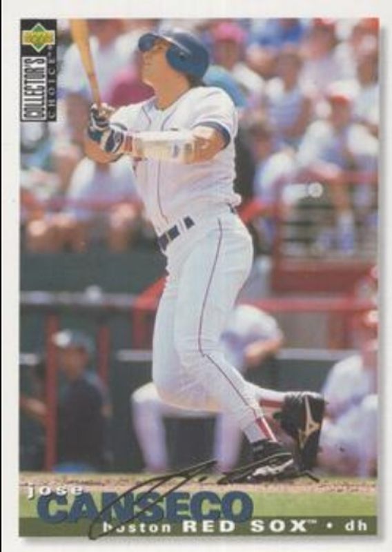 Jose Canseco 1995 Collector's Choice #415 Gold Signatures RAW