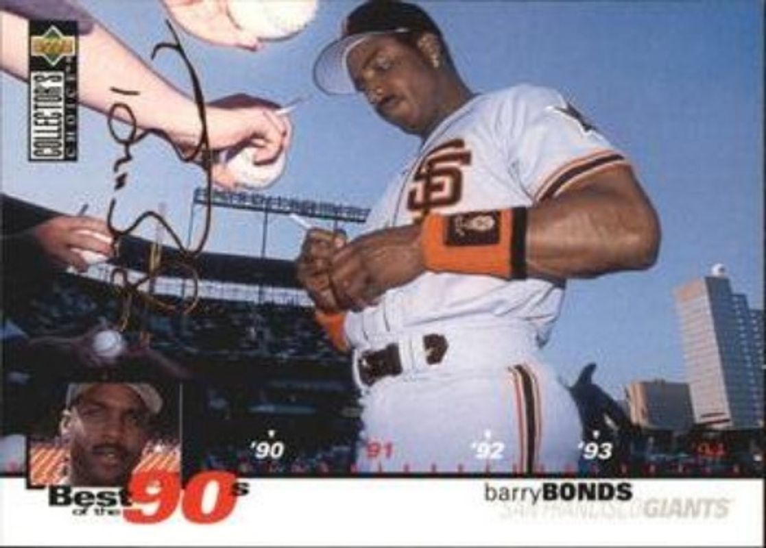 Barry Bonds 1995 Collector's Choice #60 Gold Signatures RAW