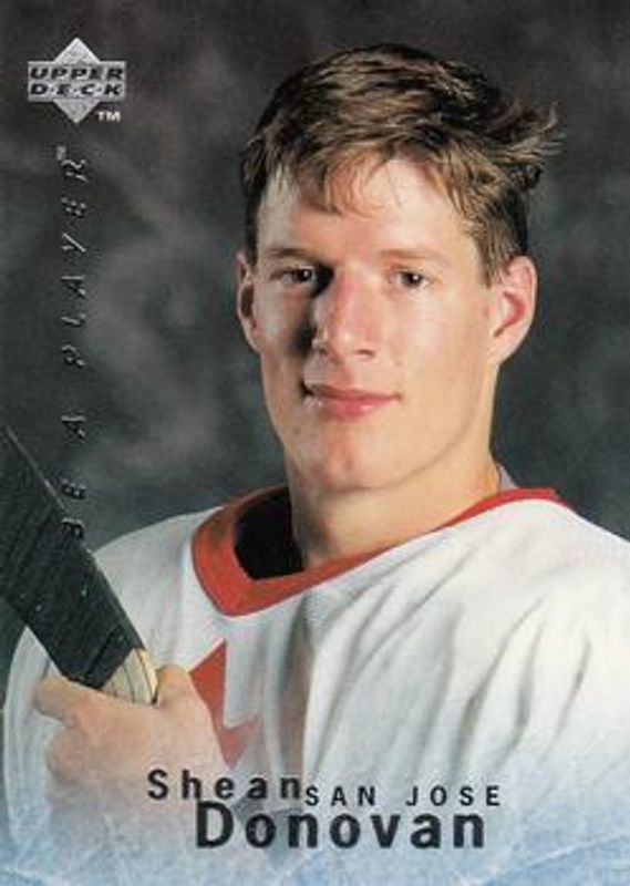 Shean Donovan 1995 Upper Deck Be a Player #3 Base Rookie RAW