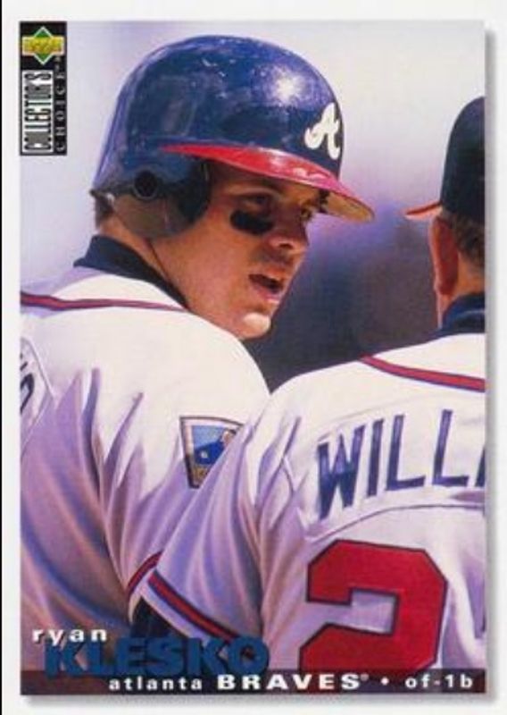 Ryan Klesko 1995 Collector's Choice #155 Base RAW