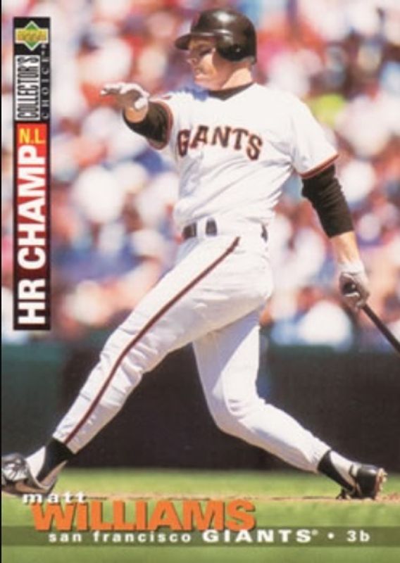 Matt Williams 1995 Collector's Choice #71 Base RAW
