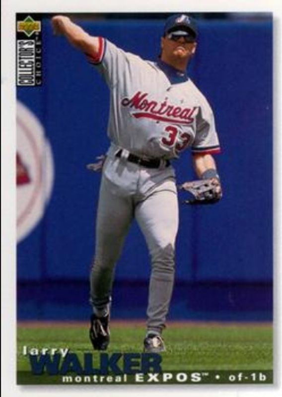 Larry Walker 1995 Collector's Choice #238 Base RAW