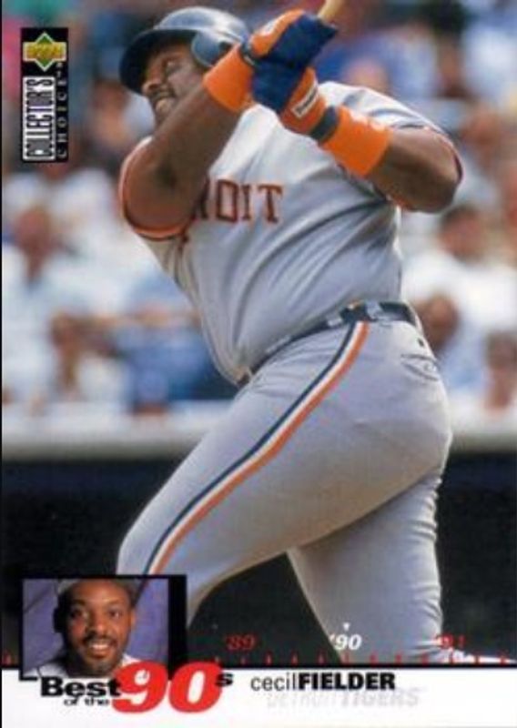 Cecil Fielder 1995 Collector's Choice #51 Base RAW
