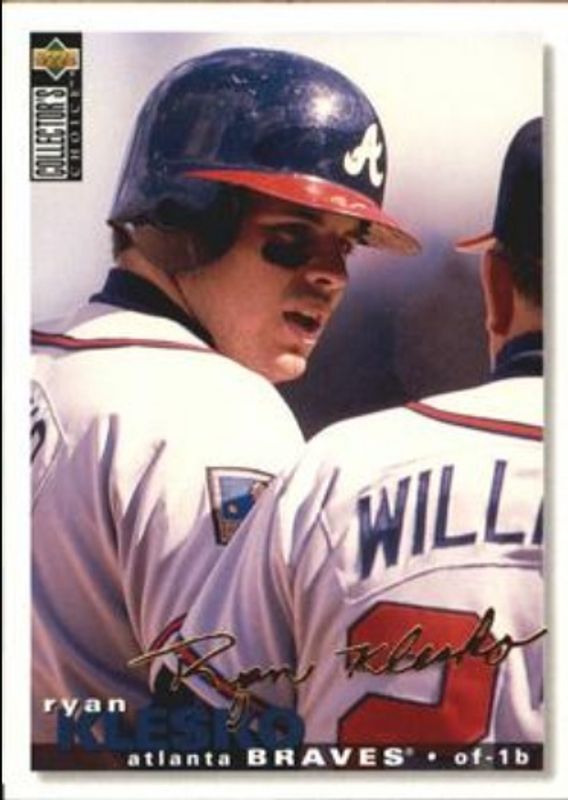 Ryan Klesko 1995 Collector's Choice #155 Gold Signatures RAW