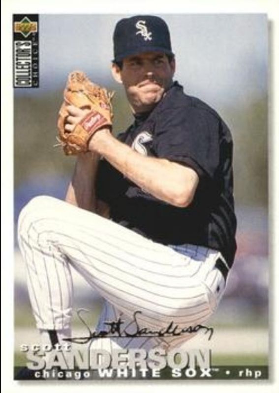 Scott Sanderson 1995 Collector's Choice #498 Silver Signatures RAW