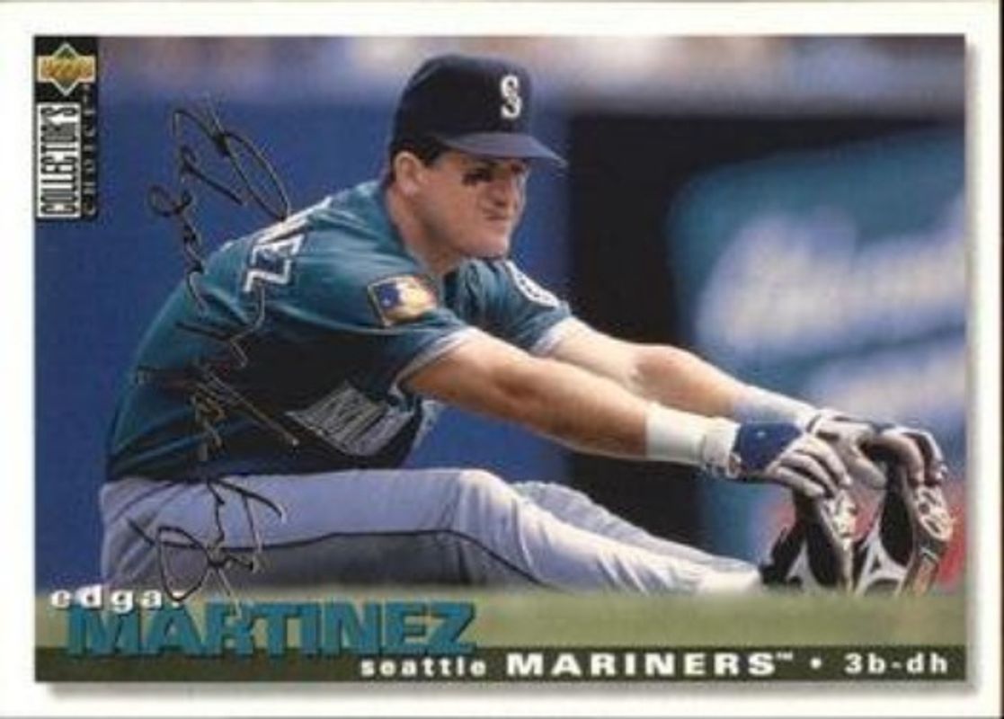 Edgar Martinez 1995 Collector's Choice #287 Silver Signatures RAW