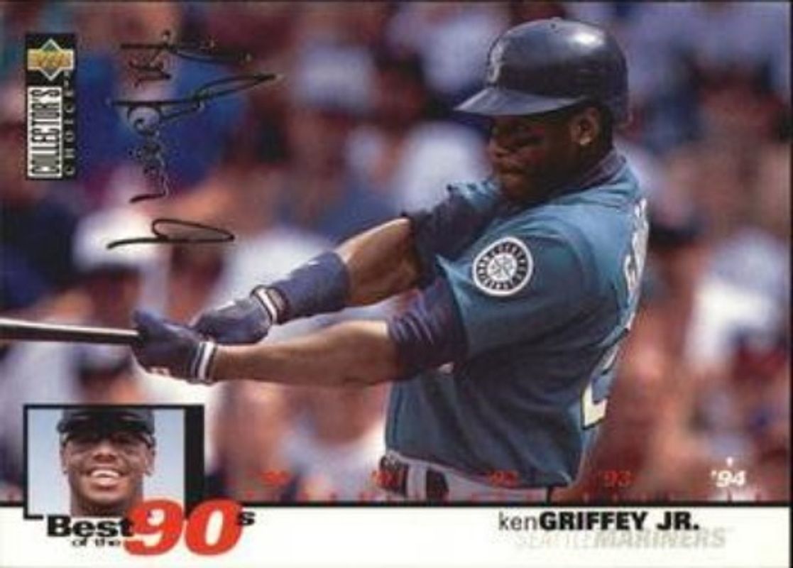 Ken Griffey Sr. 1995 Collector's Choice #62 Silver Signatures RAW