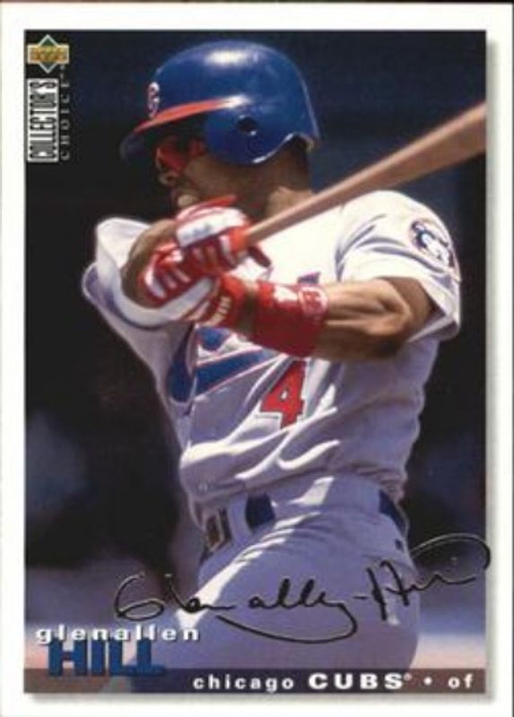Glenallen Hill 1995 Collector's Choice #206 Silver Signatures RAW
