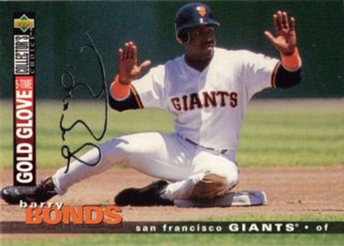 Barry Bonds 1995 Collector's Choice #82 Silver Signatures RAW