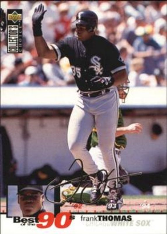 Frank Thomas 1995 Collector's Choice #64 Silver Signatures RAW