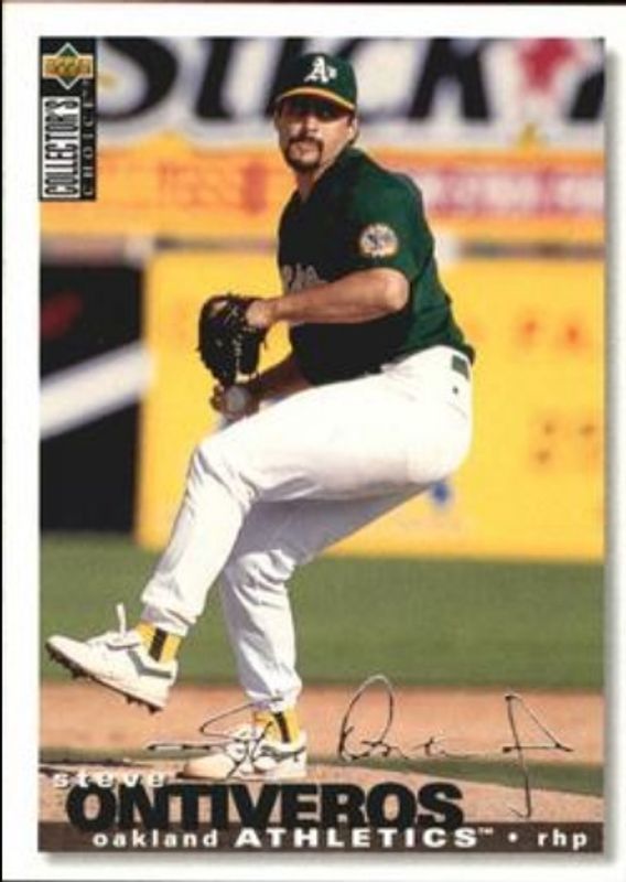 Steve Ontiveros 1995 Collector's Choice #122 Silver Signatures RAW