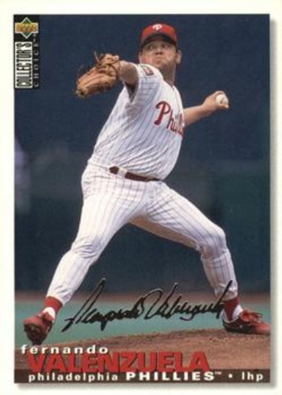 Fernando Valenzuela 1995 Collector's Choice #364 Silver Signatures RAW