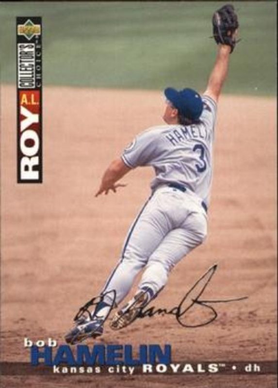 Bob Hamelin 1995 Collector's Choice #78 Silver Signatures RAW