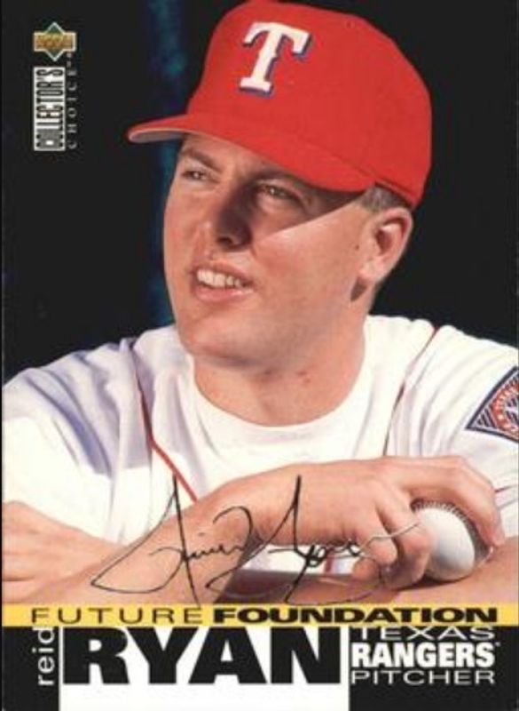 Reid Ryan 1995 Collector's Choice #45 Silver Signatures RAW