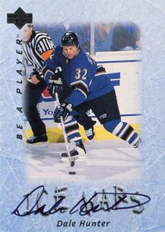 Dale Hunter 1995 Upper Deck Be a Player #S213 Autographs RAW