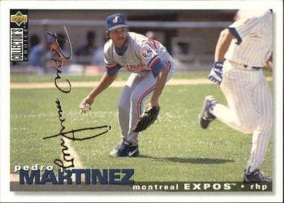 Pedro Martinez 1995 Collector's Choice #244 Silver Signatures RAW