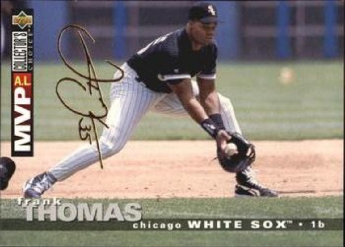 Frank Thomas 1995 Collector's Choice #75 Gold Signatures RAW