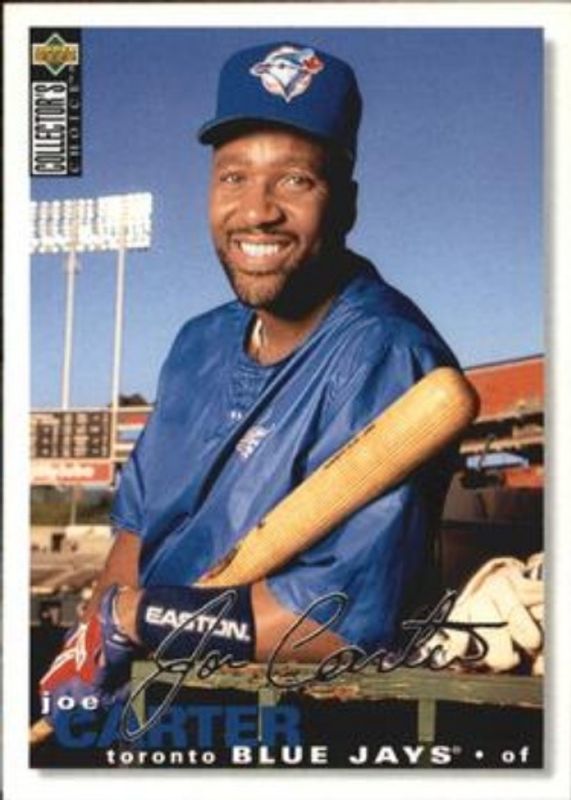 Joe Carter 1995 Collector's Choice #150 Silver Signatures RAW
