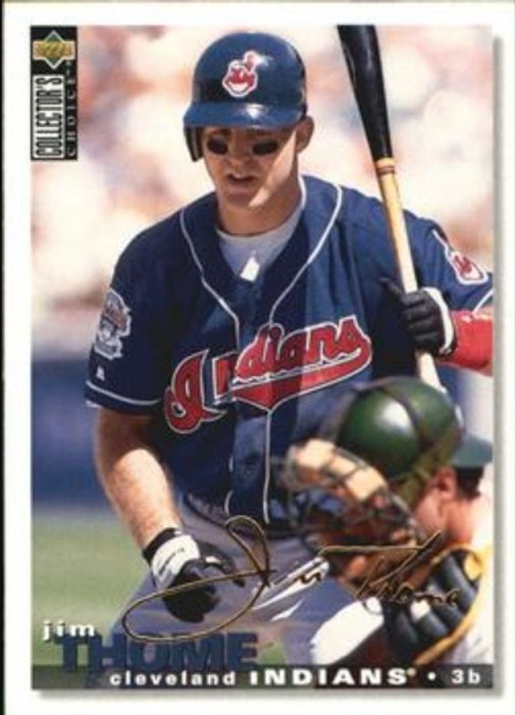 Jim Thome 1995 Collector's Choice #268 Gold Signatures RAW
