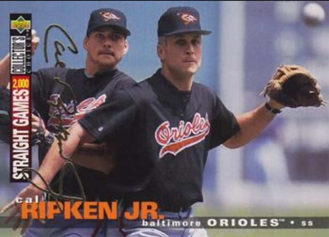 Cal Ripken, Jr. 1995 Collector's Choice #85 Gold Signatures RAW