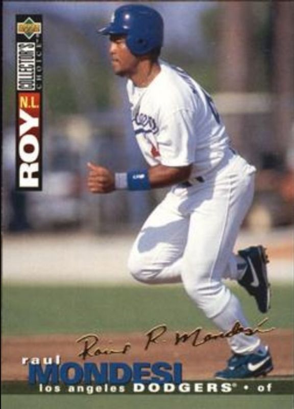 Raul Mondesi 1995 Collector's Choice #79 Gold Signatures RAW
