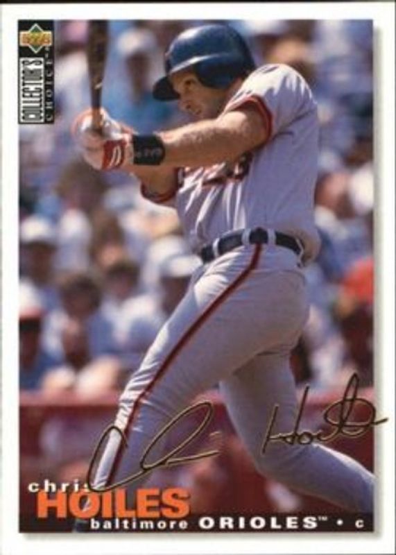 Chris Hoiles 1995 Collector's Choice #331 Gold Signatures RAW