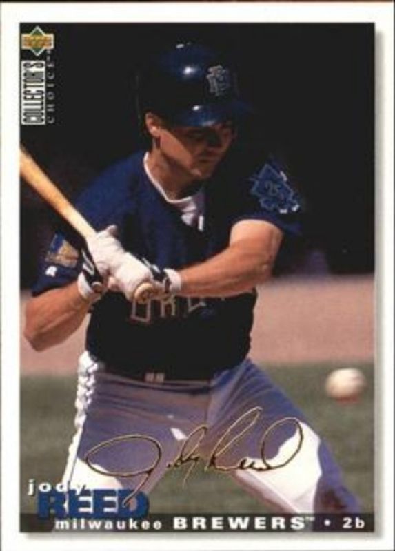 Jody Reed 1995 Collector's Choice #171 Gold Signatures RAW