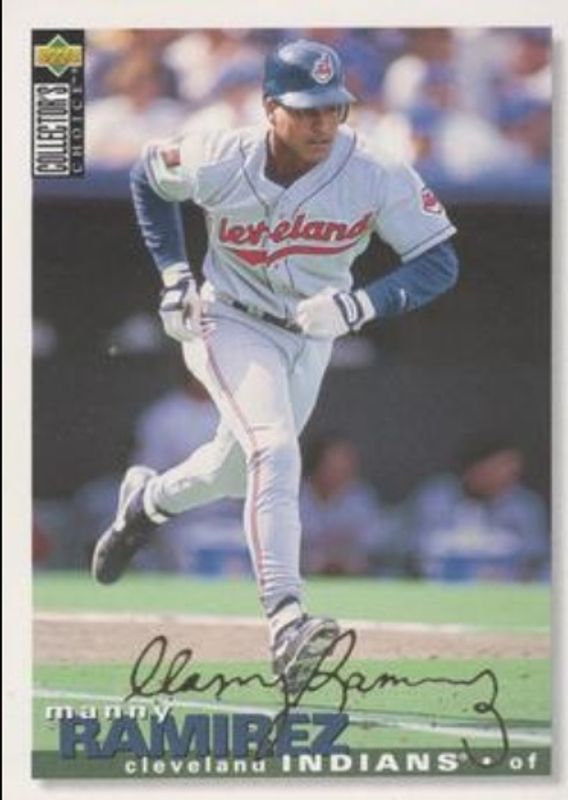Manny Ramirez 1995 Collector's Choice #275 Gold Signatures RAW
