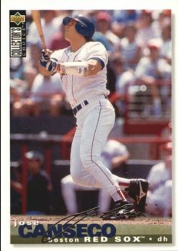 Jose Canseco 1995 Collector's Choice #415 Silver Signatures RAW