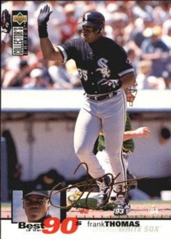 Frank Thomas 1995 Collector's Choice #64 Gold Signatures RAW