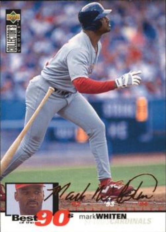 Mark Whiten 1995 Collector's Choice #58 Gold Signatures RAW