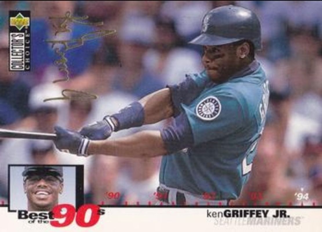 Ken Griffey Sr. 1995 Collector's Choice #62 Gold Signatures RAW