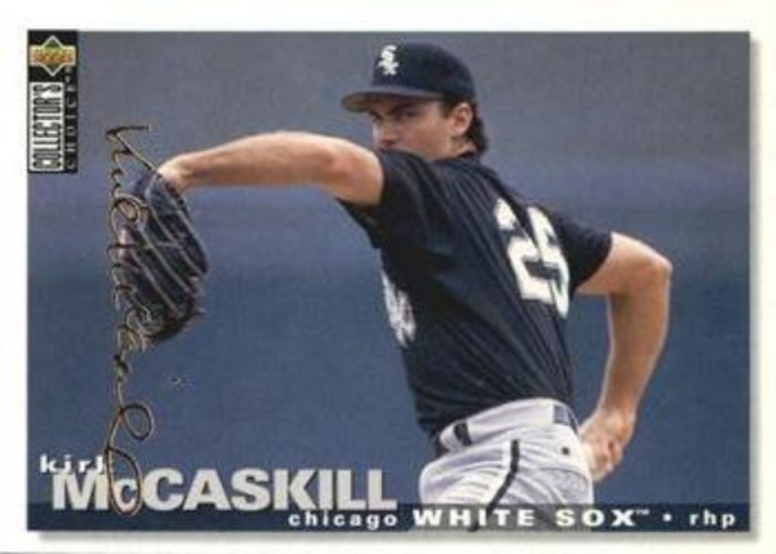 Kirk McCaskill 1995 Collector's Choice #496 Gold Signatures RAW