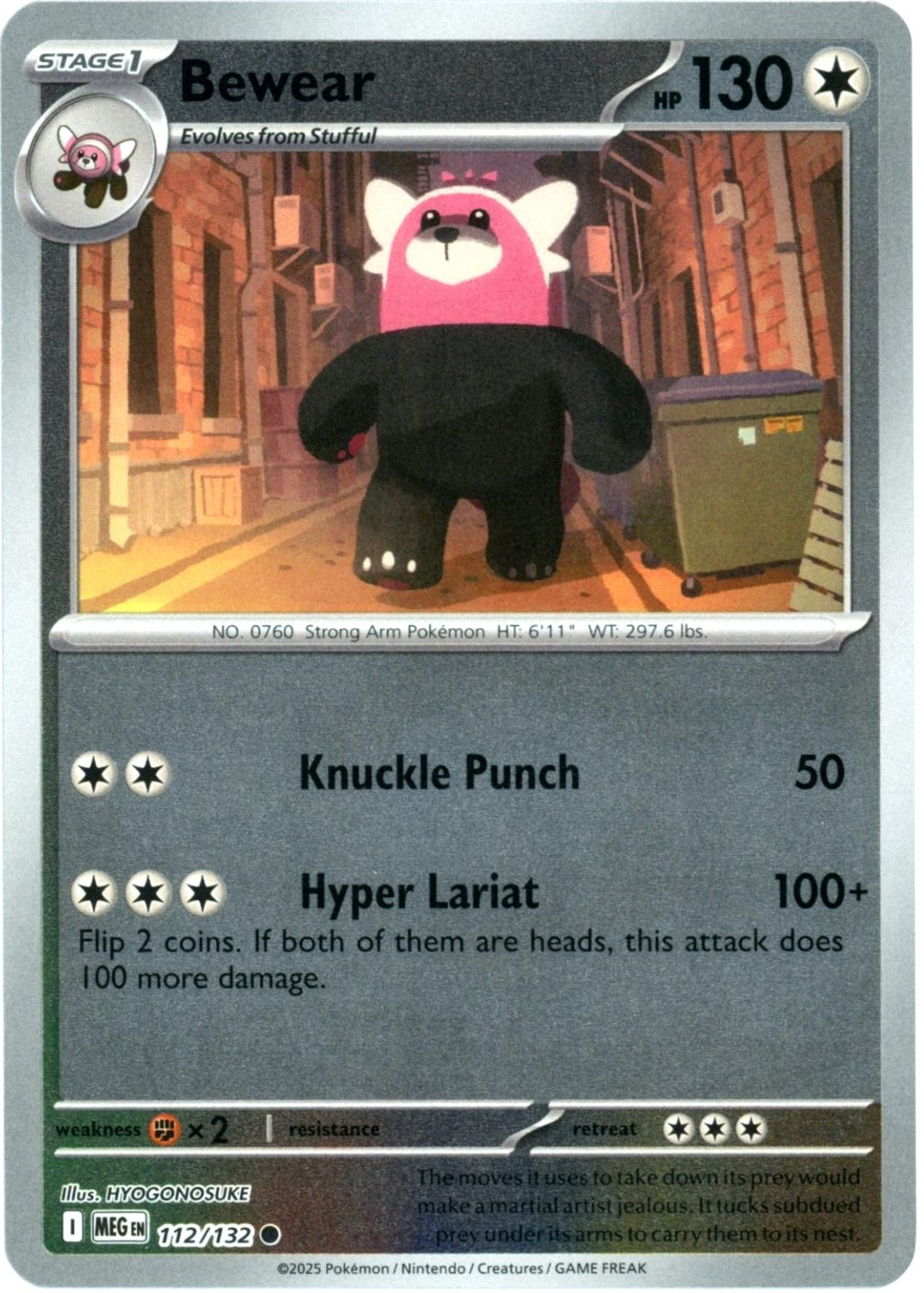 bewear stage 1 pokemon card value Cosmic Eclipse 182/236 Reverse Holo Rare  Brokenvase Games Colorless Artist 2022 Pokmon Bewear Stage 1